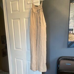 Final Touch Light Tan Jumpsuit